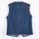 ເສື້ອຍືດ denim ປົກກະຕິຂອງແມ່ຍິງພາກຮຽນ spring ແລະດູໃບໄມ້ລົ່ນແບບເກົາຫຼີ
