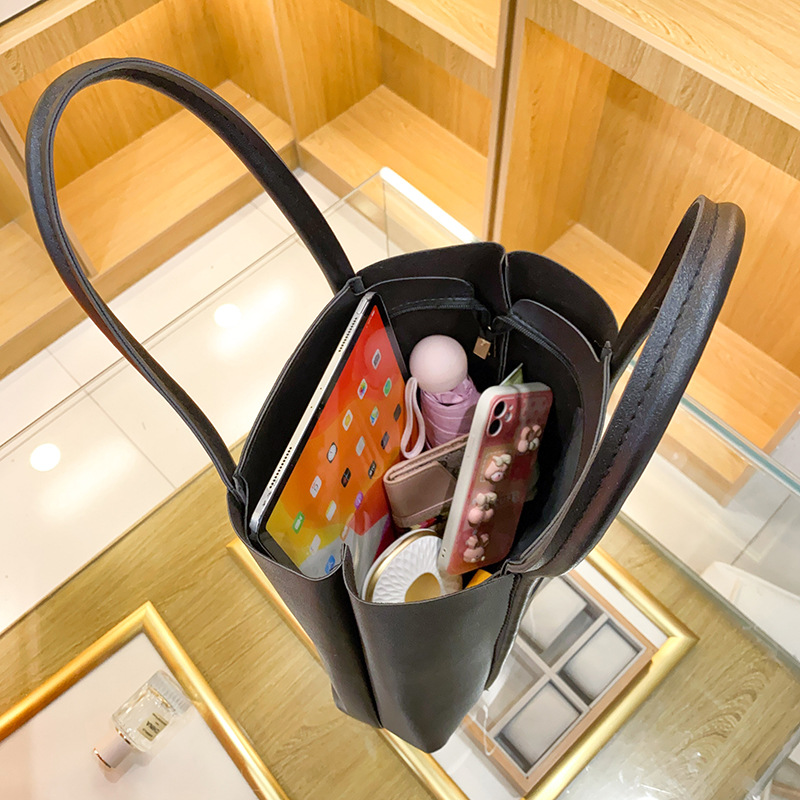 托特包2022新款女士包包手提包女包单肩包购物包耐磨质优简约轻便 - 图2