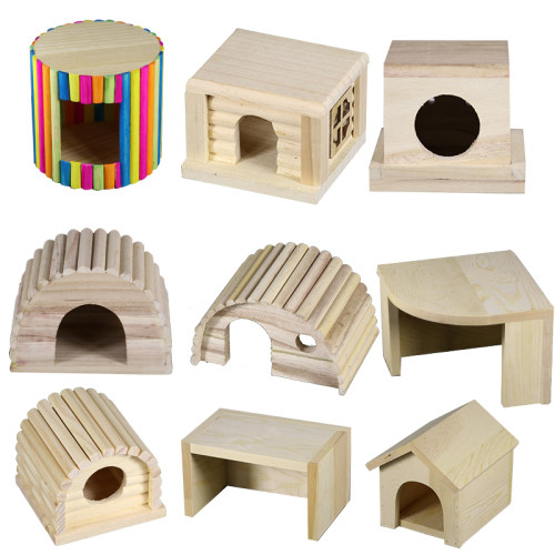 刺猬仓鼠金丝熊龙猫松鼠蜥蜴陆龟木屋小宠躲避暑窝蜜袋鼯用品睡房 - 图1