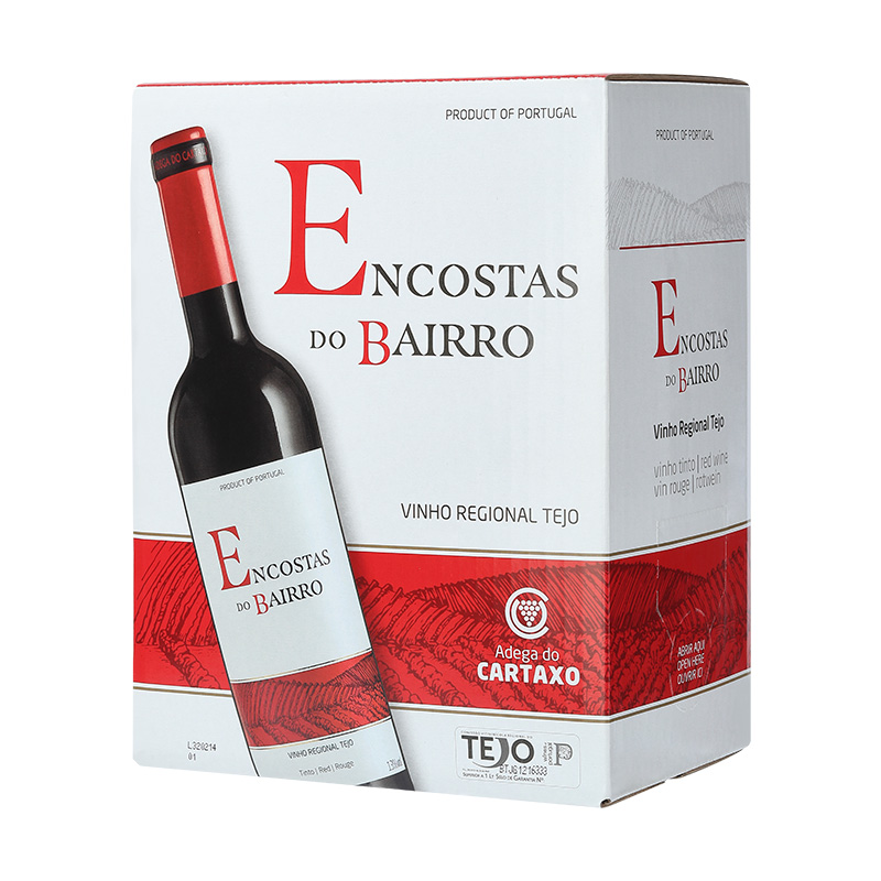 Encostas高斯达红酒葡萄牙原装进口礼盒装5L干型红葡萄酒10斤袋装