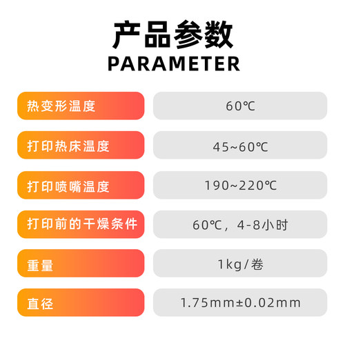 3D打印耗材PLAbasic单色 1.75mm1KG适用拓竹创想三维环保 - 图3