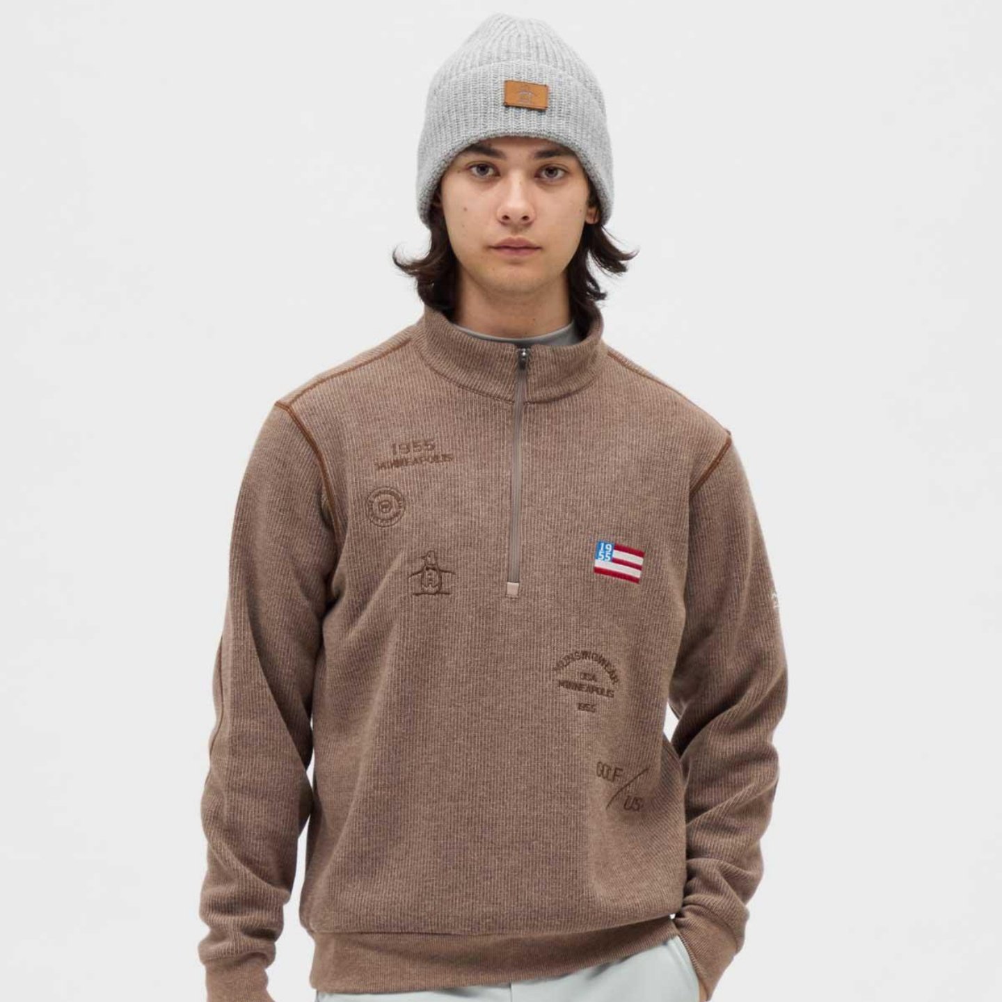 日本正品Munsingwear万星威高尔夫男装半拉链针织套头衫毛衣代购,淘宝优惠券,粉丝福利购,淘宝优惠卷