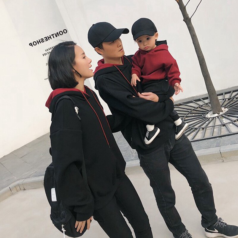 亲子装2019秋冬季新款全家装爬卫衣 合心意亲子装/亲子时装