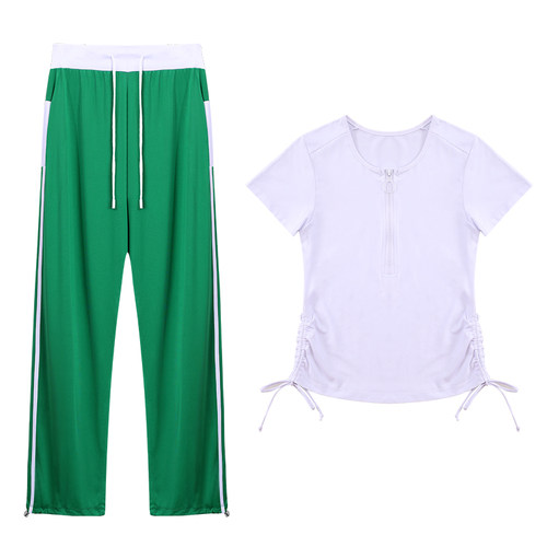 杨丽萍广场舞服装新款套装女跳舞健身运动服秋季长袖演出舞蹈衣服 - 图3
