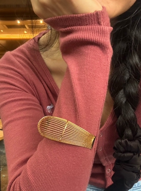 金属镀金镂空手镯开口