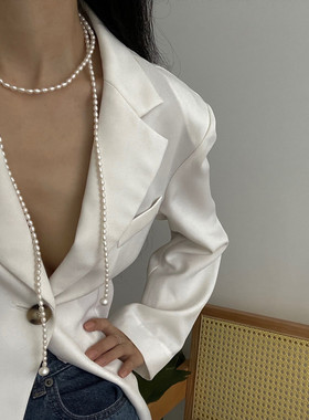 巴洛克珍珠项链天然长款