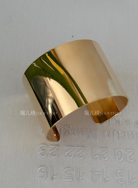 夸张开口金属手环叠戴女式