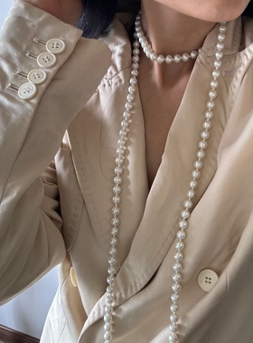 长项链多层缠绕项链毛衣链女