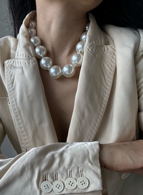 2cm串珠项链颈链锁骨链女式