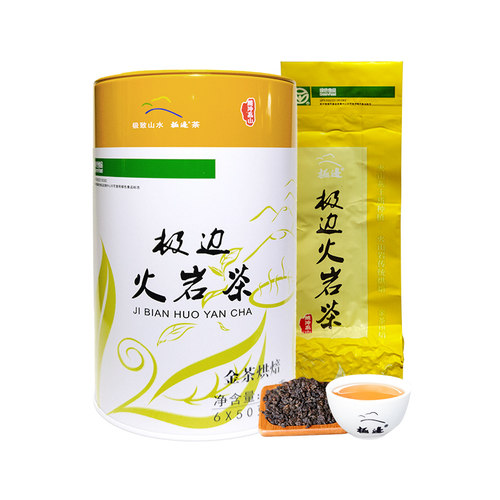 极边火岩金茶云南高山乌龙浓香型罐装功夫茶叶礼盒绿色口粮茶300g - 图0