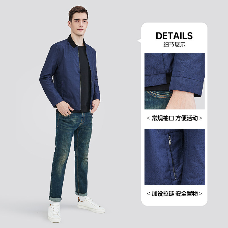 骆驼男装潮流春秋连帽修身拉链风衣 骆驼男装夹克