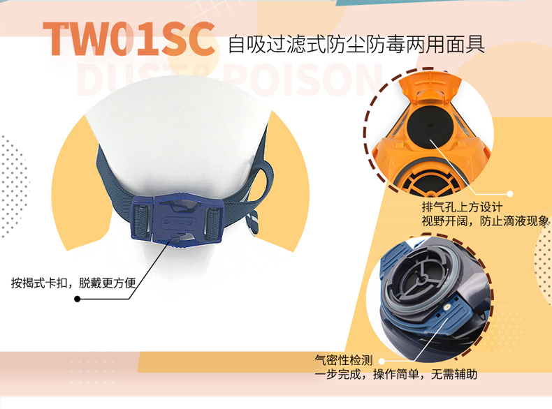 重松SHIGEMATSU模型喷漆打磨防毒面具TW01SC单阀防护面具上色-图2