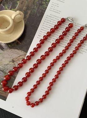 BFSAZ玛瑙串珠项链男女玛瑙项链