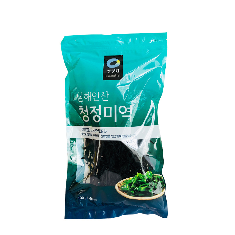 韩式薄干海带韩国海带汤的海带材料100g*2进口清净园裙带菜干货-图3