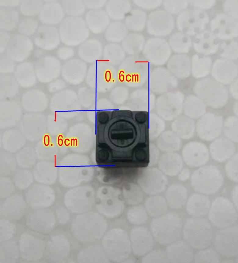 微软鼠标左右微动开关2脚方形 维修微软等 TT32按键开关6*6*7.5MM - 图0