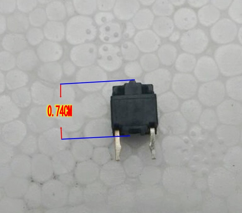 微软鼠标左右微动开关2脚方形 维修微软等 TT32按键开关6*6*7.5MM - 图1