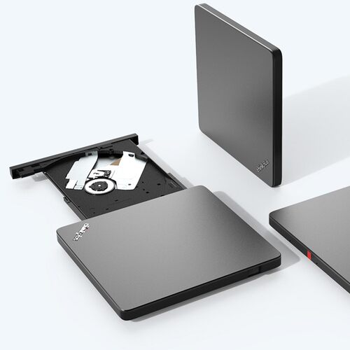 联想外置移动光驱DVD刻录机USB影碟学习光盘播放type-C接口TX800 - 图0
