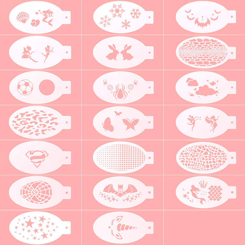 Anka Bella儿童脸面部彩绘模板DIY绘画模具拓印板雪花奥特曼镂空,淘宝优惠券,粉丝福利购,淘宝优惠卷