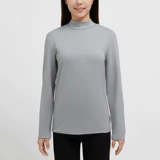 Yishu Cooling Beauty+Hyaluronic Milk Silk Silk Bacteriostatic v -neck | Half -High -Necked Women's Skin теплая длинная рубашка