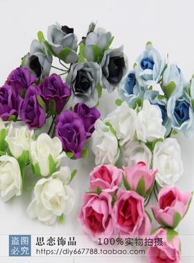 大小玫瑰花牡丹花绢布花束