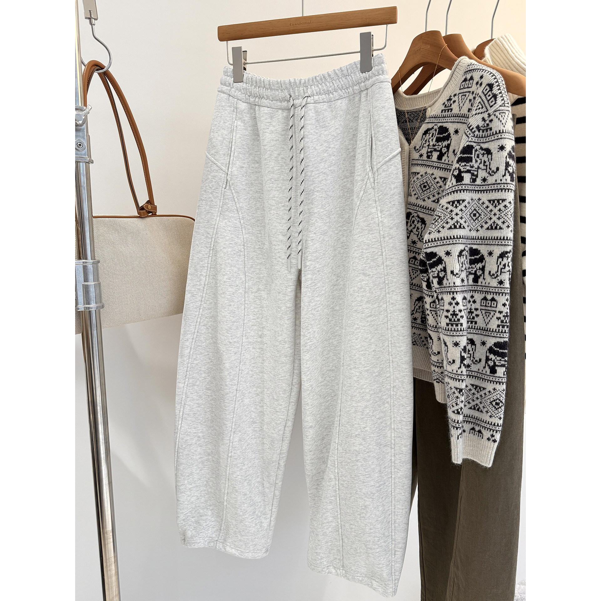 秋季新款韩系百搭简约宽松显瘦加厚保暖加绒长裤卫裤女休闲裤,淘宝优惠券,粉丝福利购,淘宝优惠卷