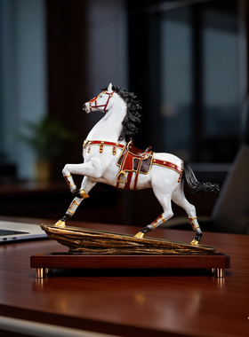 彩铜《马到成功》摆件