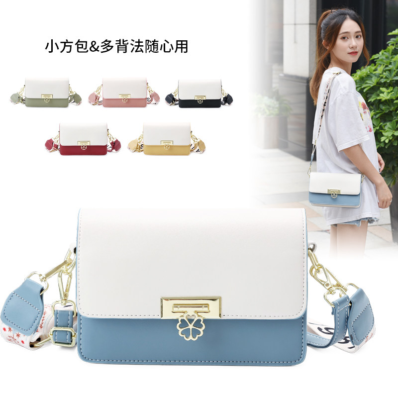 2021新款潮百搭女生小方包单肩包 粹鸟女士包袋