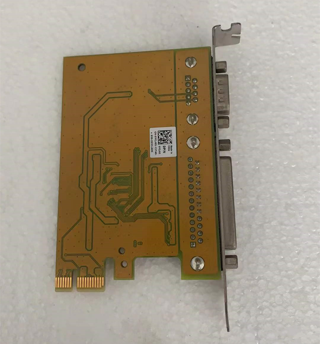 原装Dell LPT并口打印 COM串口 PCI-E扩展卡 5R3FC YCJ65 GP385 - 图1