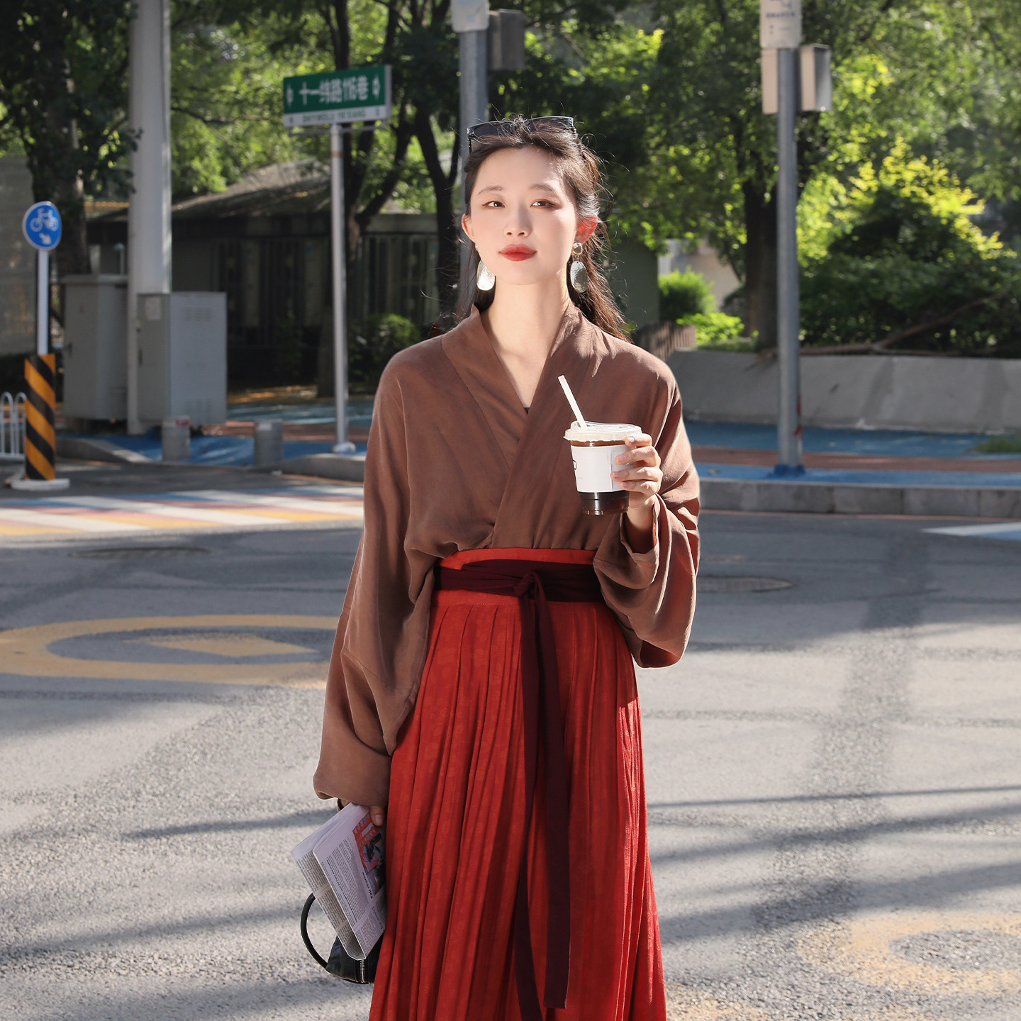 谜阿凰【可可】宋制飞机袖改良汉服外搭开衫上衣新中式早秋外套女,淘宝优惠券,粉丝福利购,淘宝优惠卷