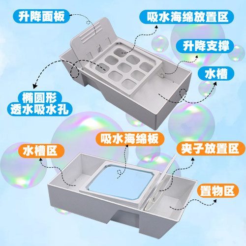 中环水贴作业盒 军事高达军模GK手办模型制作水贴纸浸泡分离工具 - 图2