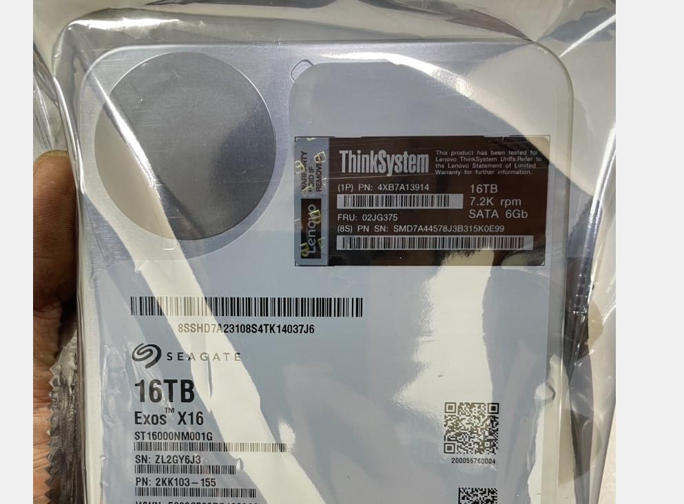 联想THINK 16T ST16000NM001G Exos 企业级硬盘 16TB 4XB7A13914 - 图1