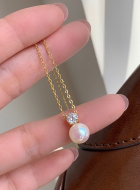 s925银女白透粉仿akoya