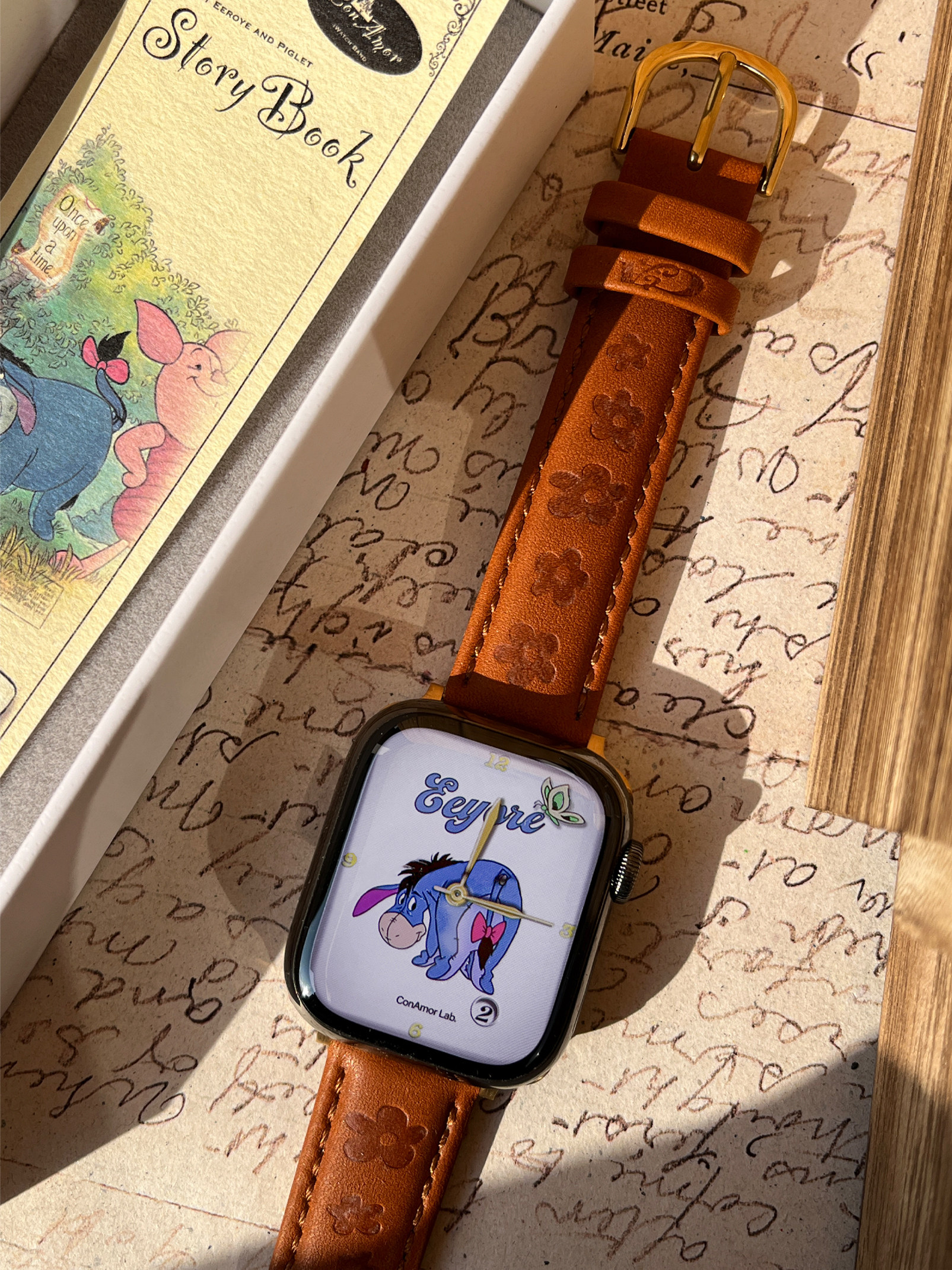 CA.《LongLongAgo》中古油蜡压纹精致可爱真皮iwatch表带适用苹果,淘宝优惠券,粉丝福利购,淘宝优惠卷