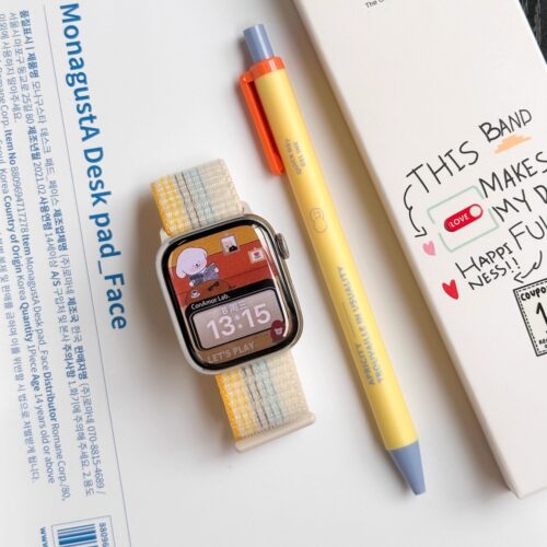 CA. 新色烟紫适用于苹果手表AppleWatch表带编织魔术贴iWatch9876 - 图3