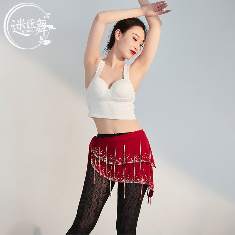 迷迭舞肚皮舞腰链新款性感流苏臀巾百搭东方舞腰巾成人女舞蹈腰裙,淘宝优惠券,粉丝福利购,淘宝优惠卷
