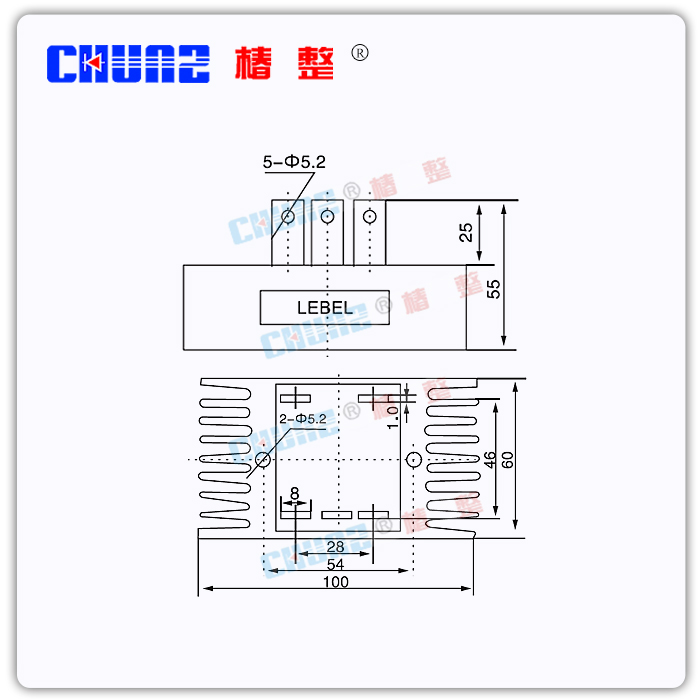 椿整 QL50A单相桥式整流桥 QL50A-16整流桥堆连散热桥大功率-图2