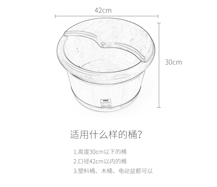 一次性加厚泡脚袋足浴足疗袋足浴桶套盆袋全新塑料55*65小桶专用 - 图3