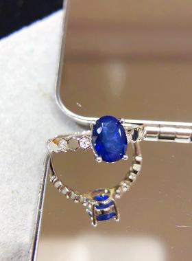 活口可调整蓝宝石银托高端大气