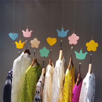 Clothing Store Rings Show Rack Hanger Children Hanger Hooks Steel Wire Rings Children Clothing Point Hang Clothes Chain
