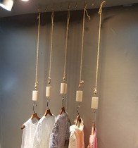 Clothing Store Rings Creative Clothes Display Props Shop Furnishing display Show upper wall hanger Hemp Rope Hanger