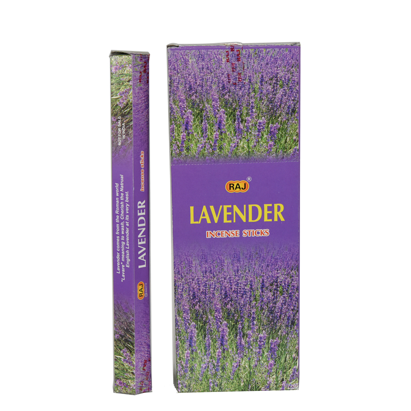 印度香进口正LAVENDER薰衣草有助睡眠的香薰安神天然熏香料竹签香-图3