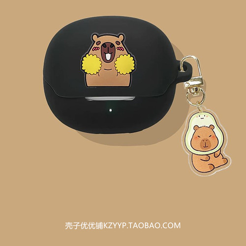 QCY N60保护壳适用QCY MeloBuds N60主动降噪蓝牙耳机保护套QCY N60耳机壳可爱卡通一体式防摔硅胶软壳 - 图2