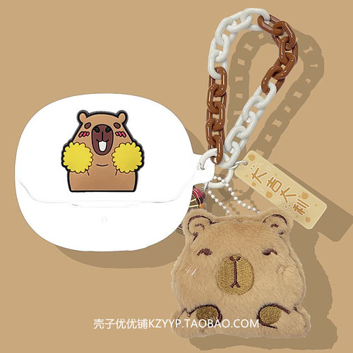 QCY N60保护壳适用QCY MeloBuds N60主动降噪蓝牙耳机保护套QCY N60耳机壳可爱卡通一体式防摔硅胶软壳 - 图1