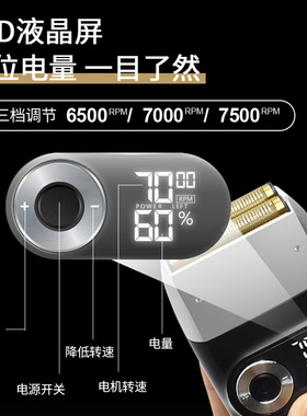 德国进口剃头神器剃光头专用剃须刀理发器推子增白器电推剪刮胡子