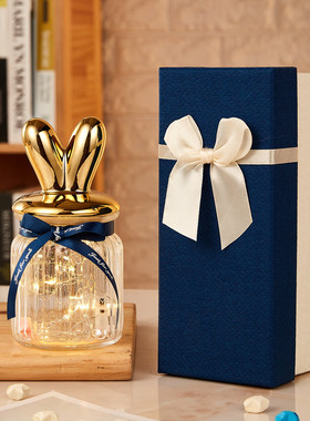 千纸鹤收纳瓶星星纸空瓶玻璃发光