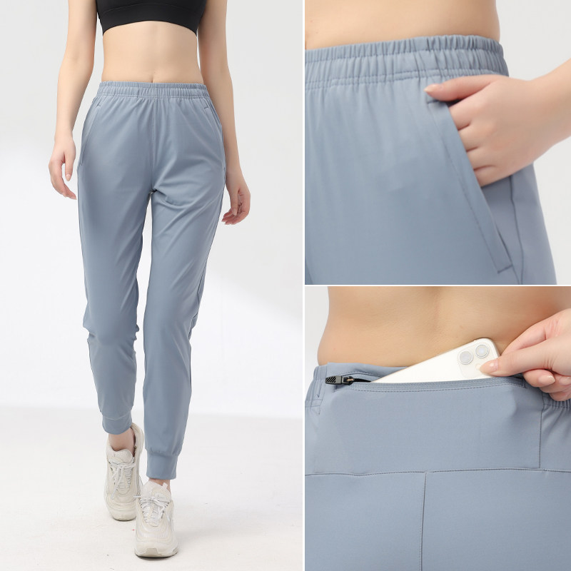 秋季跑步长裤女马拉松裤子速干健身训练裤梭织束脚裤后腰可放手机,淘宝优惠券,粉丝福利购,淘宝优惠卷