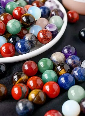 天然粉紫白水晶球摆件原石打磨