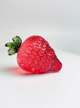 琉璃草莓摆件水果拍摄道具生日