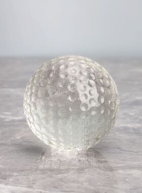 水晶高尔夫球摆件客厅办公室装饰