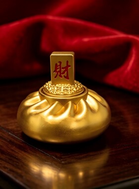 新款包赢麻将转运手把件精工雕纹桌面文玩吉祥好物桌面装饰摆件